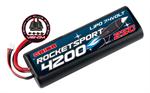 Carbon Molecular Power Saddle Pack Lipo 6000 45C 7,4V w/4mm Tubes