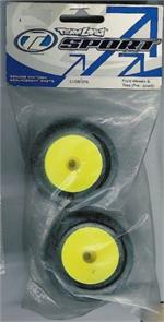 MINI F Tires & Wheels, Glued, 0605482136126, 605482136126, LOSB-1076, LOSB1076