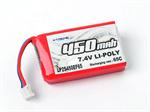 Lipo 450mAh 2S 7.4V 65C 130X