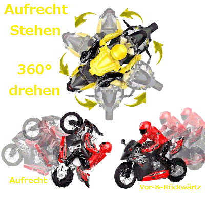 1/6 Motorrad mit 6 Achsen Gyro